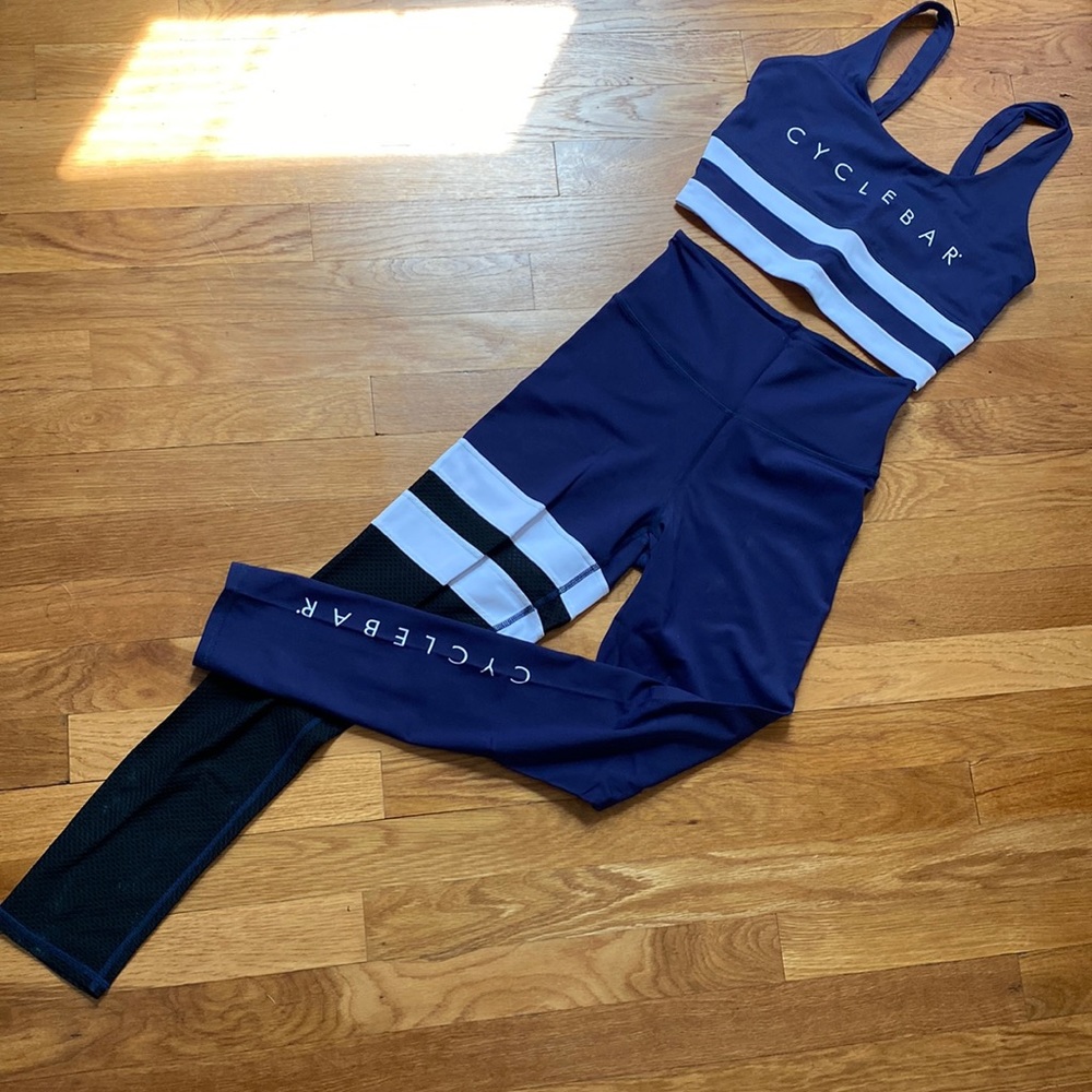 Cyclebar Bodylanguage sports bra and leggings set
